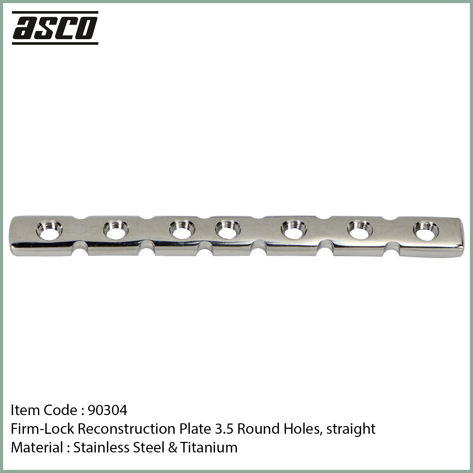 90304-Firm-Lock-Reconstruction-LCP-Orthopedic-Plate-3.5-Round-Holes,-straight