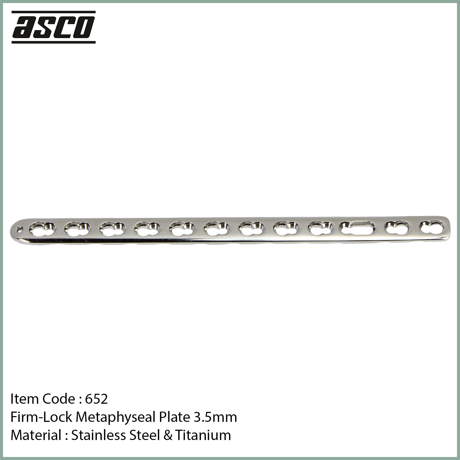 652-Firm-Lock-Metaphyseal-LCP-Orthopedic-Plate-3.5mm