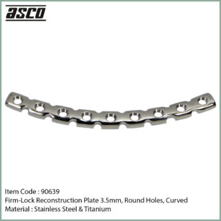 90639-Locking-LCP-Reconstruction-Orthopedic-Plate-3.5mm,-Round-Holes,-Curved